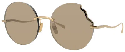 Face À Face Face A Face Imperfect 1 Sunglasses 56-18-145, Metal, Case Included In Gold