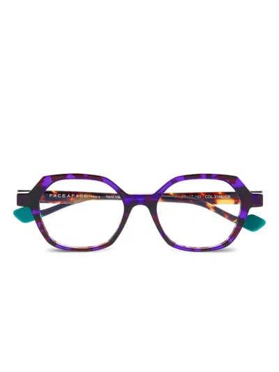 Face À Face Kanji Glasses In Purple