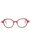 Face À Face Kyoto 1 Oval-frame Glasses In Pink