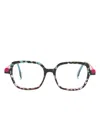 Face À Face Kyoto 3 Square-frame Glasses In Pink