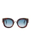 Face À Face Layer1 Sunglasses In Brown