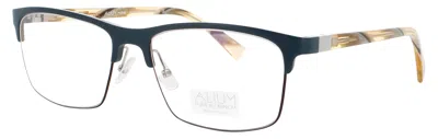 Face À Face Face A Face Men's Alium Wire 5 Metal Eyeglasses, Matte Petrol Blue Finish, 56-18-140 In Black