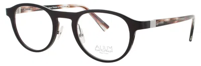 Face À Face Face A Face Men's Metal Eyeglasses Alium Club 1 48-23-140 With Case In White