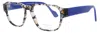 Face À Face Face A Face Men's Rectangular Acetate Eyeglasses 57-17-145 In Multi