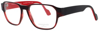 Face À Face Face A Face Men's Rectangular Acetate Eyeglasses 57mm In Black
