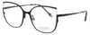 Face À Face Face A Face Men's Rectangular Eyeglasses 52-17-136 In Black