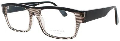 Face À Face Face A Face Men's Rectangular Eyeglasses 57mm In Gray