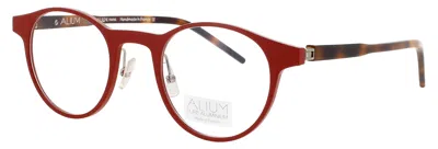 Face À Face Face A Face Men's Round Eyeglasses 47-22-148 In Burgundy
