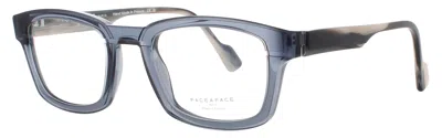 Face À Face Face A Face Men's Square Acetate Eyeglasses 52mm In 4012 - Blue Grey / Demo