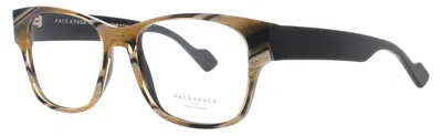 Face À Face Face A Face Men's Square Acetate Eyeglasses 53-17-145 In 1681 - Honey Horn / Black / Demo