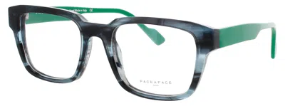 Face À Face Face A Face Men's Square Eyeglasses 53-20-145 In Brown