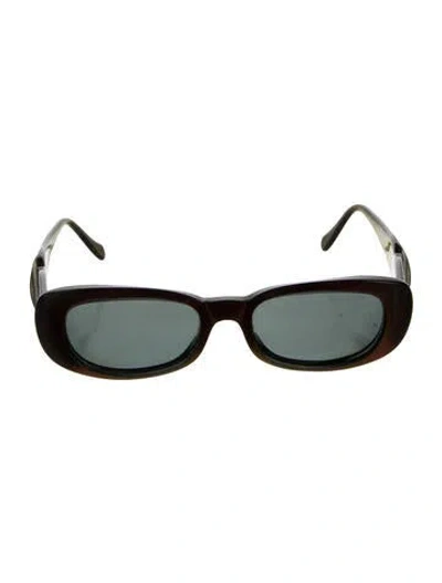 Pre-owned Face À Face Narrow Tinted Sunglasses In Brown/pink