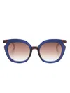 Face À Face Ninna2 Oversize-frame Sunglasses In Blue