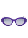 Face À Face Notchi Square-frame Sunglasses In Blue