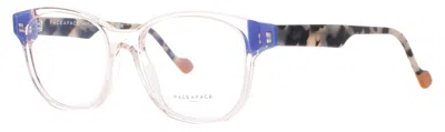 Face À Face Face A Face Oversized Acetate Optical Eyeglasses 53mm In 0032 - Mandarin Crystal / Demo
