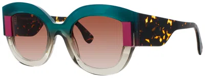 Face À Face Face A Face Oversized Cat-eye Acetate Sunglasses In Green