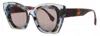 Face À Face Face A Face Oversized Cat-eye Sunglasses In Multi