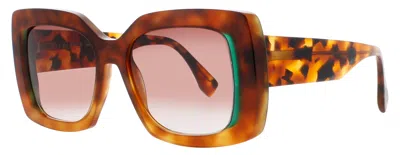 Face À Face Face A Face Oversized Square Acetate Sunglasses 54-18-143 In Brown