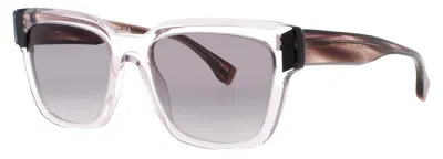 Face À Face Face A Face Oversized Square Sunglasses 55-19-141 In 2063 - Pink Crystal / Grey Tint