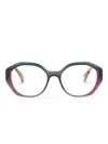 Face À Face Pleats 1 Round-frame Glasses In Neutrals