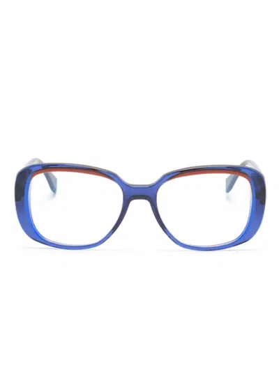 Face À Face Pleats 2 Square-frame Glasses In Black