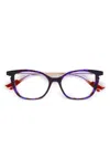 Face À Face Rectangle-frame Glasses In Purple