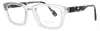 Face À Face Face A Face Rectangular Acetate Eyeglasses 52 In Yellow
