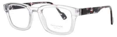 Face À Face Face A Face Rectangular Acetate Eyeglasses 52 In 3303 - Grey Transparent / Demo