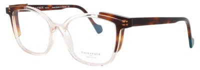 Face À Face Face A Face Rectangular Acetate Eyeglasses 53-17-140 In Purple