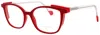 Face À Face Face A Face Rectangular Acetate Eyeglasses 53mm In Red