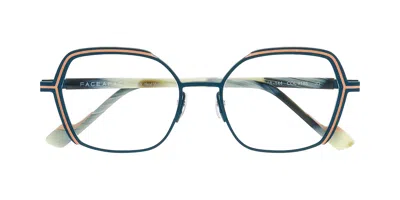 Face À Face Reeds 3 Women's Glasses, Green, Size 53 In Blue