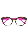 Face À Face Round-frame Glasses In Multi