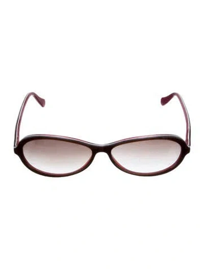 Pre-owned Face À Face Round Gradient Sunglasses In Neutral