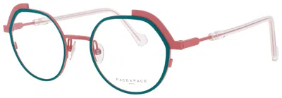 Face À Face Face A Face Round Metal And Plastic Eyeglasses 47-20-144 In Blue