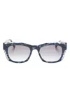 Face À Face Shiro 1 Square-frame Sunglasses In Blue