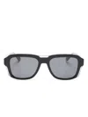 Face À Face Shiro 2 Square-frame Sunglasses In Black