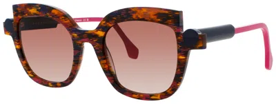 Face À Face Face A Face Sotsas 2 Acetate Sunglasses With Gradient Lenses, Size 53-22-143 In Brown