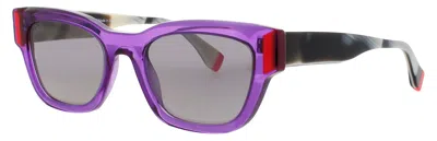 Face À Face Face A Face Square Acetate Sunglasses In Purple