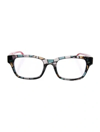 Pre-owned Face À Face Square Eyeglasses In Multi