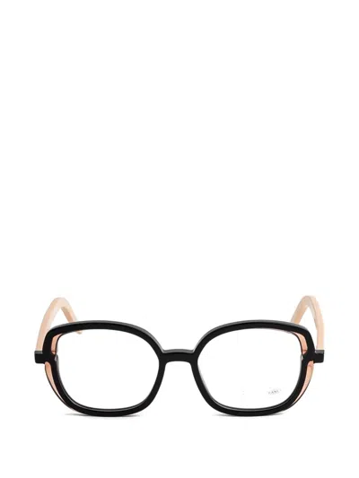 Face À Face Square-frame Glasses In Black