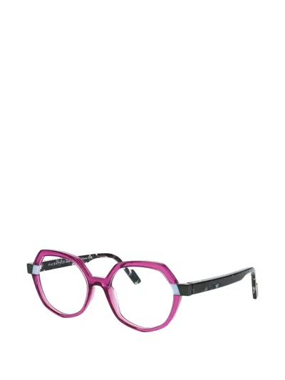 Face À Face Tangram Geometric-frame Glasses In Pink