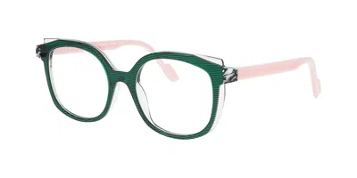 Face À Face Tinge 2 1107 Occhiali Da Vista Verdi Per Donna (solo Montatura)