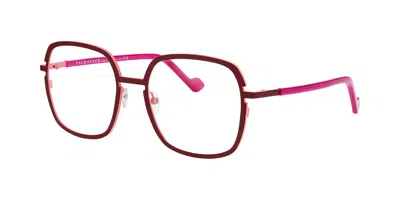 Face À Face Twill 2 0028 Occhiali Da Vista Borgogna Per Donna (solo Montatura)
