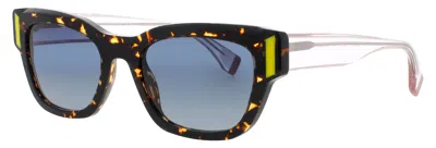 Face À Face Face A Face Verso 1 Spotted Tortoise Acetate Sunglasses 52-20-141 In Black