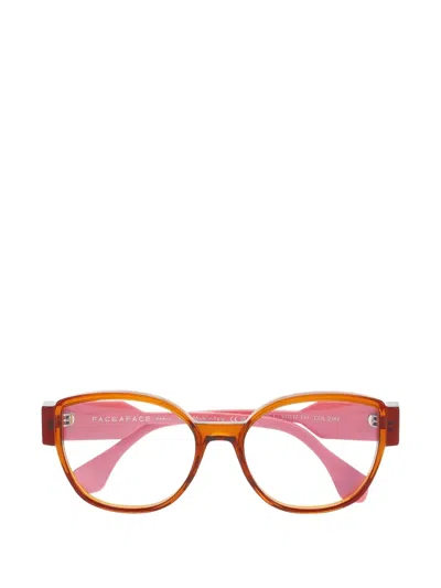 Face À Face Wide1 Round-frame Glasses In Brown
