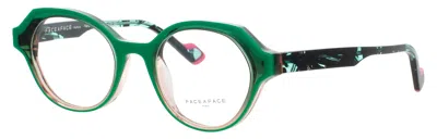 Face À Face Face A Face Wisper 1 Round Eyeglasses 48 In Green