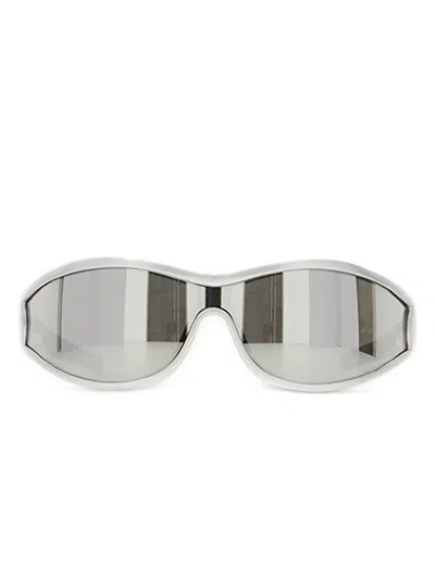 Face Hide Bullet Sunglasses In Silber