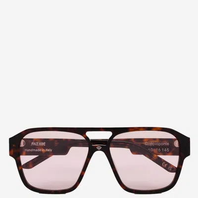 Face Hide Logo Sunglasses