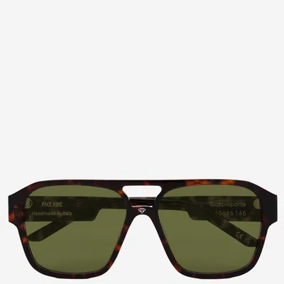 Face Hide Logo Sunglasses