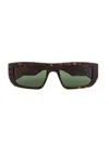Face Hide Vision Cosmo Sunglasses With Logo In Brown